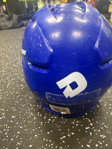 Used Demarini WTD Batting Helmet w/Mask Royal Blue SM 11849-S000030510