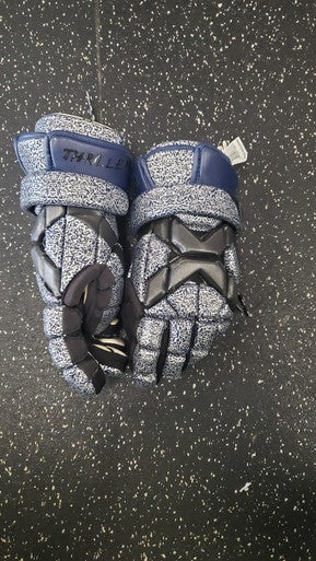 Used Brine THRILLER Lacrosse Gloves Mens Navy Blue LG 11849-S000030541