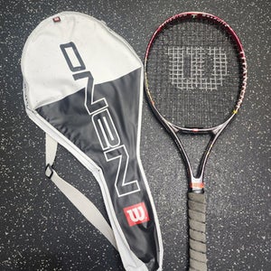 Used Wilson TITANIUM 2 Adult Tennis Racquet Red 4 1/2" 11849-S000030579