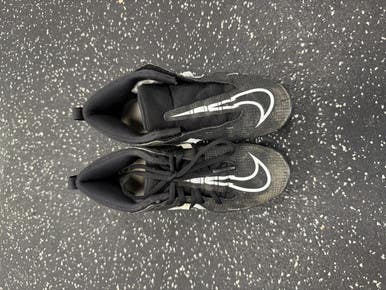 Used Nike ALPHA BB/SB Cleats Black And White Junior 02 11849-S000030599