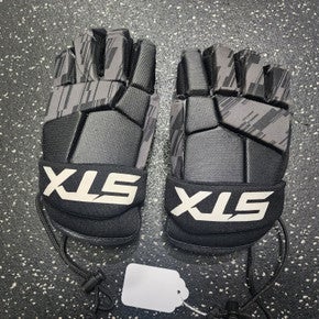 Used STX STALLION 75 Lacrosse Gloves Junior Black MD 11849-S000030612