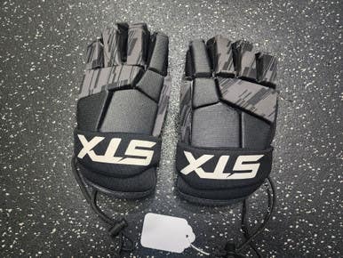 Used STX STALLION 75 Lacrosse Gloves Junior Black MD 11849-S000030612