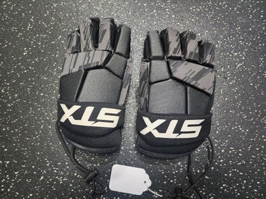 Used STX STALLION 75 Lacrosse Gloves Junior Black MD 11849-S000030612