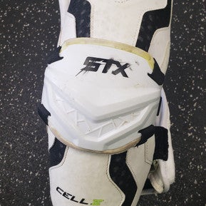 Used STX CELL IV Lacrosse Arm Pads/Guards White LG 11849-S000030630