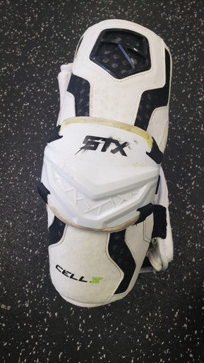 Used STX CELL IV Lacrosse Arm Pads/Guards White LG 11849-S000030630