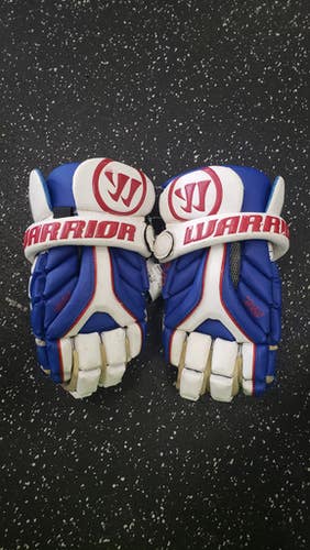Used Warrior EVO 17 ALL AMERICAN GAMES Lacrosse Gloves Mens Royal Blue LG 11849-S000030631