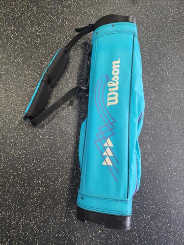 Used Wilson WOMENS GOLF BAG Womens Cart Bag Turquoise 11849-S000030643