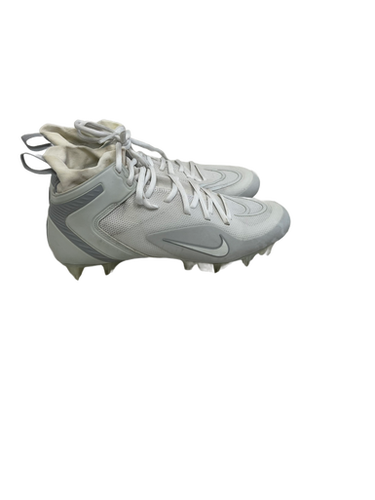 Used Nike ALPHA HUARACHE 8 ELITE LAX Cleats Mens White Senior 10 11692-S000138040