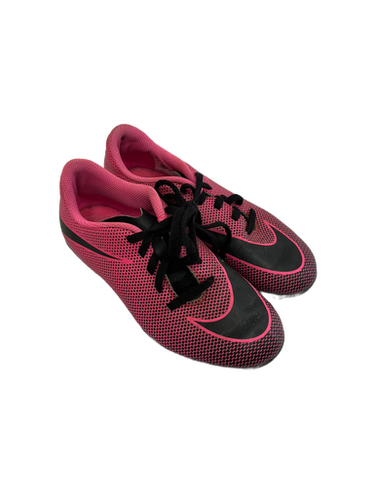 Used Nike TIEMPO \ Soccer Cleats Pink Junior 01 11692-S000138060