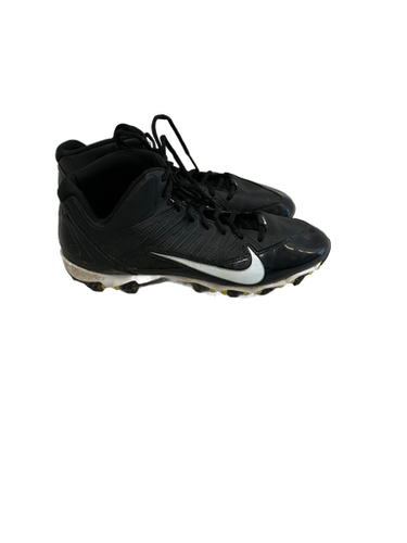 Used Nike ALPHA SHARK Adult FB Cleats Black Senior 10.5 11692-S000138077