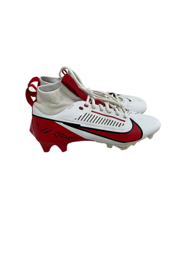 Used Nike VAPOR EDGE PRO 360 Adult FB Cleats White And Red Senior 7 11692-S000138163