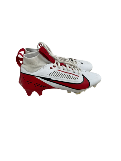 Used Nike VAPOR EDGE PRO 360 Adult FB Cleats White And Red Senior 7 11692-S000138163