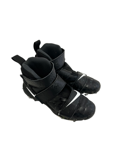 Used Nike ALPHA MENACE 4 SHARK Jr FB Cleats Black Junior 04.5 11692-S000139876