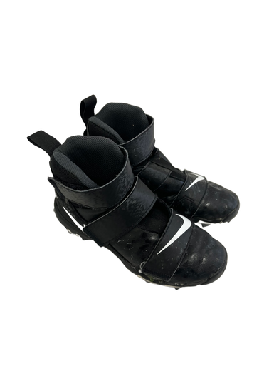 Used Nike ALPHA MENACE 4 SHARK Jr FB Cleats Black Junior 04.5 11692-S000139876