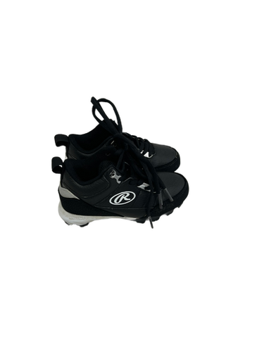 Used Rawlings BB CLEATS BB/SB Cleats Black Youth 10.0 11692-S000139873
