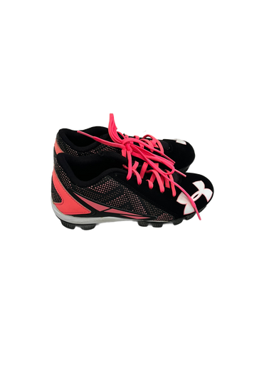 Used Under Armour LEADOFF BB/SB Cleats Black And Pink Junior 01.5 11692-S000139880
