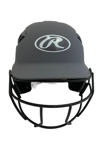 Used Rawlings R16J-R1 Batting Helmet w/Mask Grey One Size 11692-S000140028
