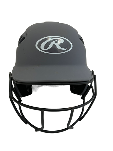 Used Rawlings R16J-R1 Batting Helmet w/Mask Grey One Size 11692-S000140028
