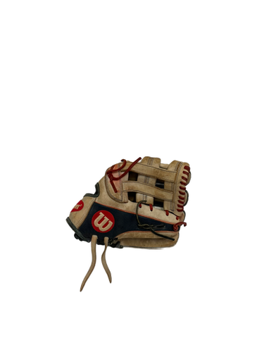Used Wilson A2000 SR32 RH Throw Fastpitch Gloves Tan 12" 11692-S000139743