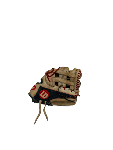 Used Wilson A2000 SR32 RH Throw Fastpitch Gloves Tan 12" 11692-S000139743