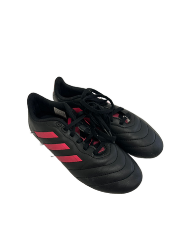 Used Adidas GOLETTO Soccer Cleats Black And Pink Junior 03 11692-S000139763