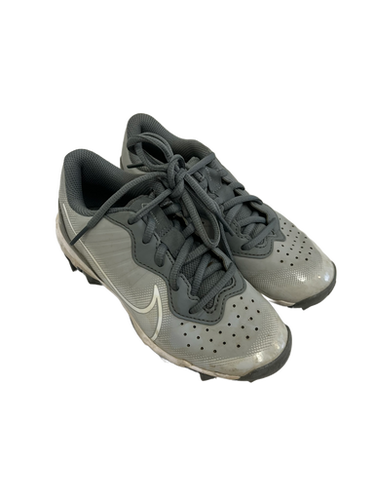Used Nike ALPHA HUARACHE BB/SB Cleats Grey Youth 13.0 11692-S000139761