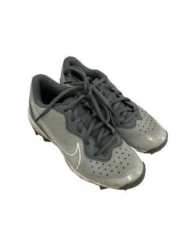 Used Nike ALPHA HUARACHE BB/SB Cleats Grey Youth 13.0 11692-S000139761