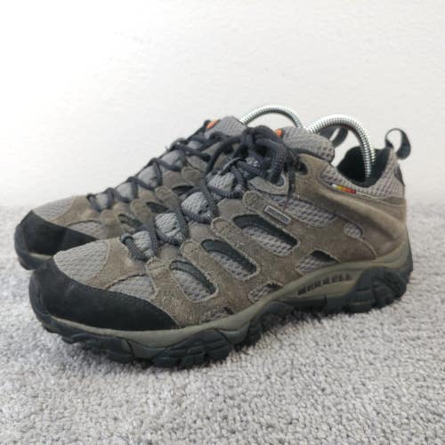 Merrell Moab Beluga Mens Size 7 Hiking Shoes Waterproof Gray Suede GTX