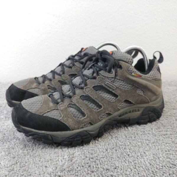 Merrell Moab Beluga Mens Size 7 Hiking Shoes Waterproof Gray Suede GTX