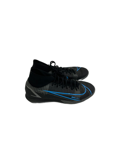 Used Nike MERCURIAL Soccer Indoor Shoes Black And Carolina Blue Senior 9.5 11692-S000138309