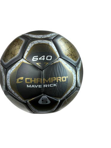 Used Champro MAVERICK SZ 5 All Size Soccer Ball Black 5 11833-S000165415