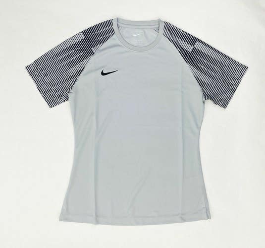 Nike US Short Sleeve Academy Soccer Jersey Women's Medium Top Jersey Gray DH8232
