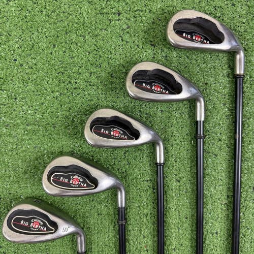 Callaway Big Bertha 2004 Iron Set 7-PW 50 Wedge Senior Light Flex RCH 75i