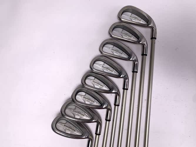 Callaway X-14 Iron Set 4-PW+SW Steelhead X-14 Gems Ladies Steel Womens RH