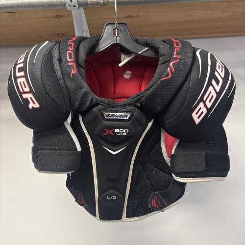 Junior Size Large Bauer Vapor X800 Lite Ice Hockey Player Shoulder Pads