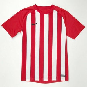 Nike Striped Segment Soccer Jersey Red White Men's Medium 832976 Futbol
