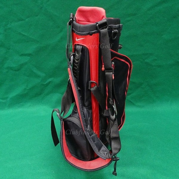 JUNIOR Nike Black/Red 23" Tall Golf Stand Bag (No Raincover)