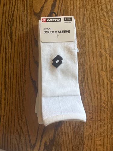 Soccer Sleeve, 2 Pack, White