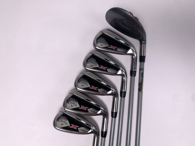 Callaway X Hot Womens 2013 Iron Set 5HY+6 Iron-PW X Hot Ladies Graphite RH