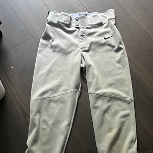 Gray Men's Small Adult Nike Game Pants (Used)