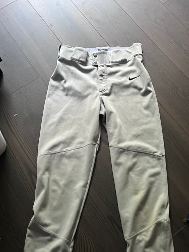 Gray Men's Small Adult Nike Game Pants (Used)