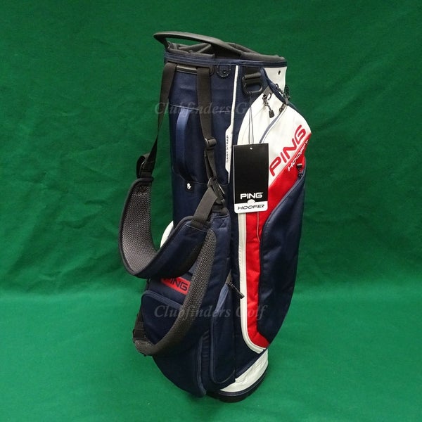 Ping Hoofer 2025 Navy/Red/White Golf Stand Bag w/ Raincover
