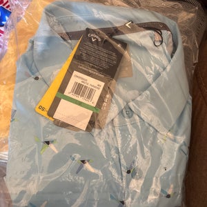 Blue Large Men's Callaway Shirt (New)