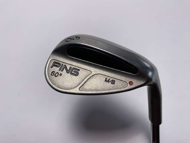 Ping MB Lob Wedge LW 60* Red Dot 1* Flat DGS Wedge Steel Mens RH