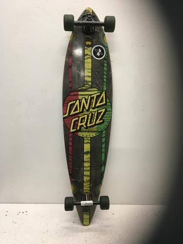 Used Santa Cruz LONGBOARD Complete Skateboard Grey Long 11443-S000197000