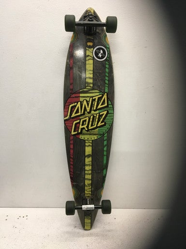 Used Santa Cruz LONGBOARD Complete Skateboard Grey Long 11443-S000197000
