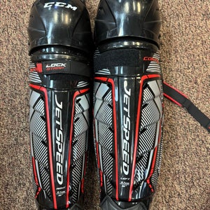Senior CCM Control 16" Shin Pads (New)