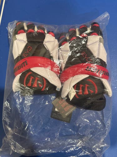 Warrior EVO QX Lacrosse Gloves Large (New)