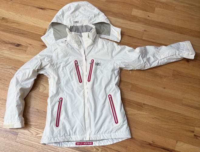 White Women's Large Helly Hansen Jacket (Used)