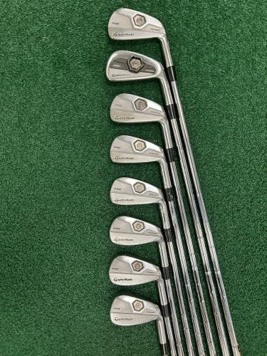 TaylorMade MB Forged Blade Iron Set 3-PW (4 Iron CB) MRH Stiff Flex Steel Shafts